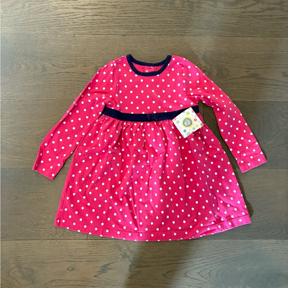 Little me girls quality brand pink dress 4T retail $68 plus tax